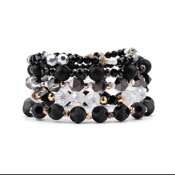 Beautiful Trendy 5Pc/Set Multilayer Natural Stone - Picture 4 of 8